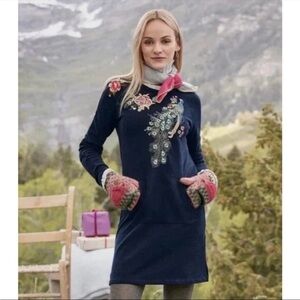 Driftwood Layla Embroidered Peacock Dress Tunic